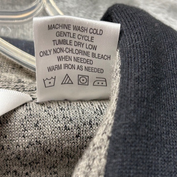 Classics by PalmLand Mens Gray Black Long Sleeve Polo Shirt Dad Sweater XL - Picture 8 of 8